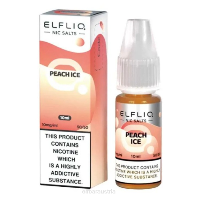 Elfbar Elfliq Nic Salts – Pfirsicheis – 10 ml – 20 mg/ml 4840K186