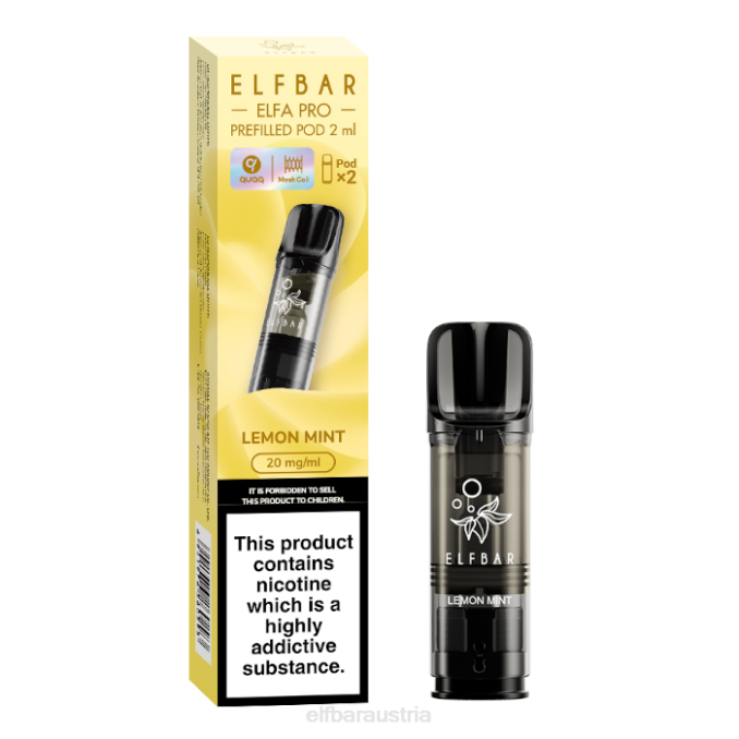 Elfbar Elfa Pro vorgefüllte Kapseln – 20 mg – 2 Stück 4840K82 Zitronenminze