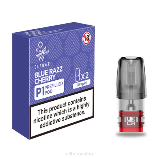 Elfbar Mate 500 P1 vorgefüllte Kapseln – 20 mg (2 Packungen) Blue Razz Cherry 4840K165